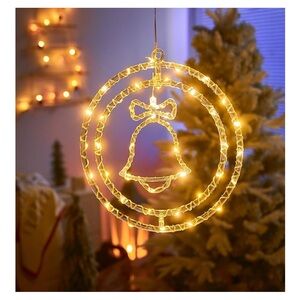 Anordsem Christmas Window Lights Decorations: 12.6 Inch Battery Operated